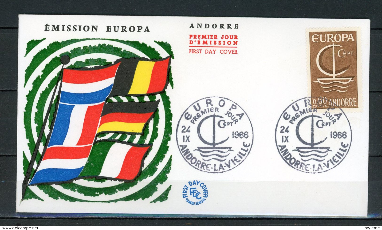 Z26-14 Andorre  Europa Cept 1966 FDC 1er Jour N° 178  A Saisir !!! - 1966