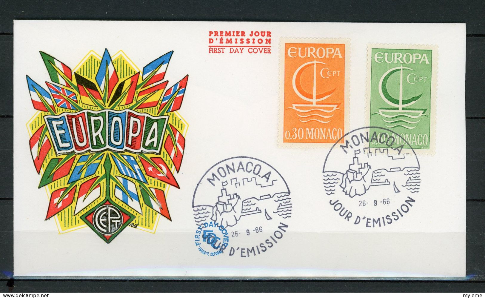 Z26-14 Monaco  Europa Cept 1966 FDC 1er Jour N° 698 + 699  A Saisir !!! - 1966