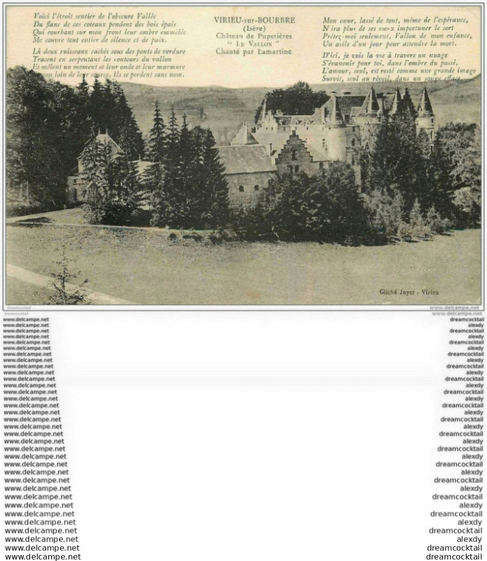 38 VIRIEU-SUR-BOURBRE. Château De Pupetières 1936 - Virieu