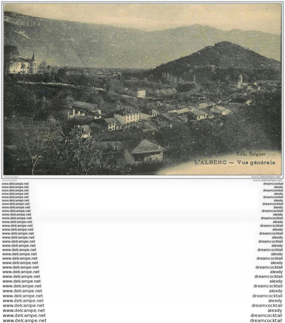 38 L'ALBENC. Vue Générale 1916 - L'Albenc