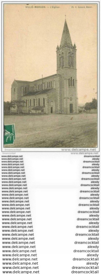 69 VILLIE-MORGON. L'Eglise 1911 - Villie Morgon