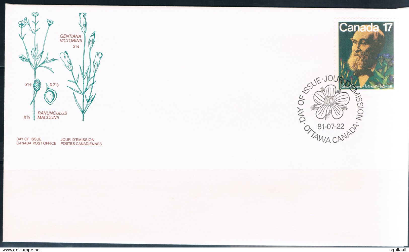 CANADA 1981 - "Botanists" 2 Buste Con Annullo Fdc - 1981-1990