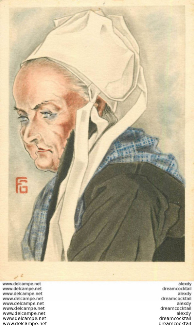 (XX) Illustrateur Géo Fourrier Visages Bretons. BARBA DE KEROUMEN Plougastel-Daoulas - Fourrier, G.