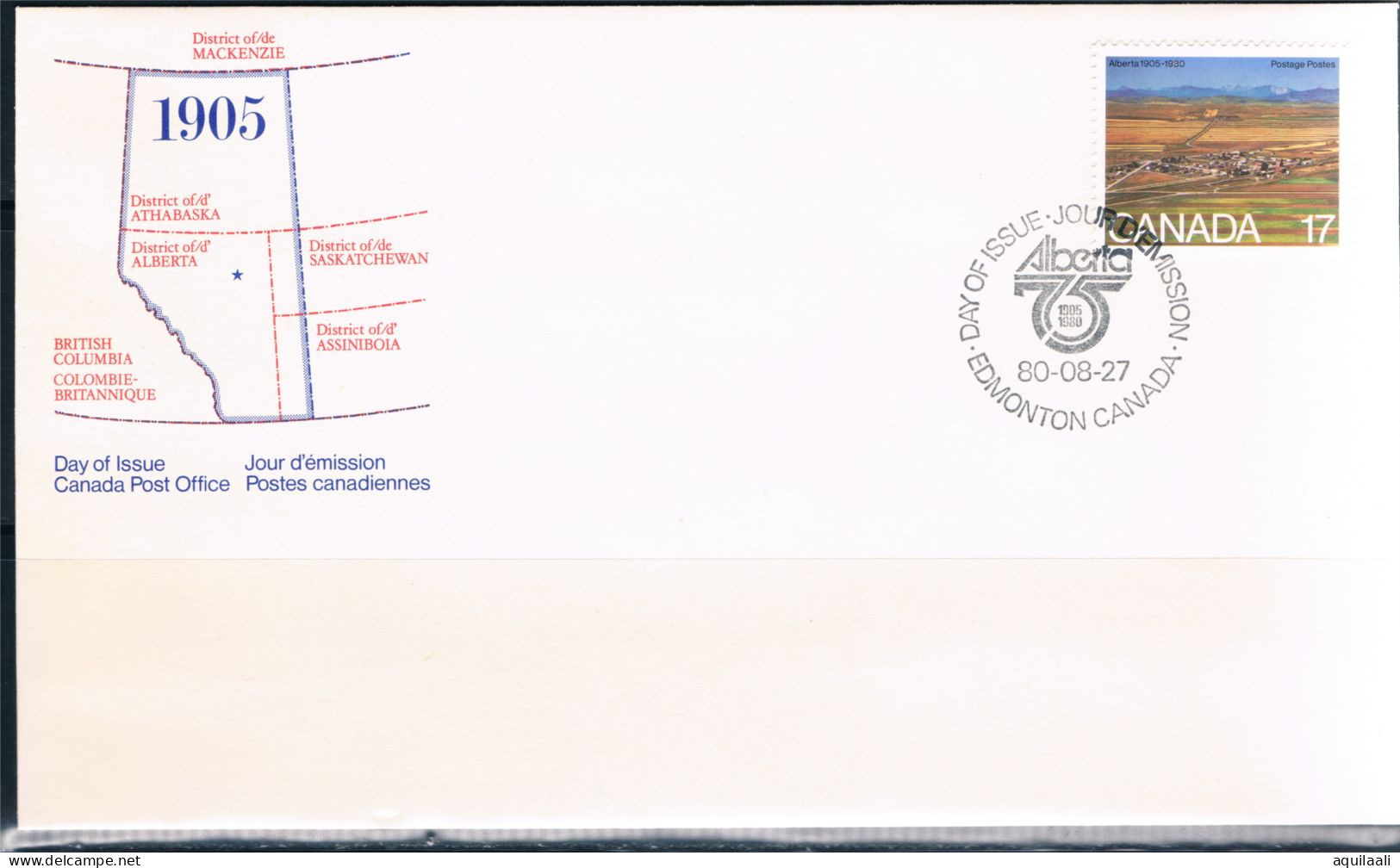 CANADA 1980 - "75th Anniv. Province Of Alberta E Saskatchewan" 2 Buste Con Annullo Fdc - 1981-1990