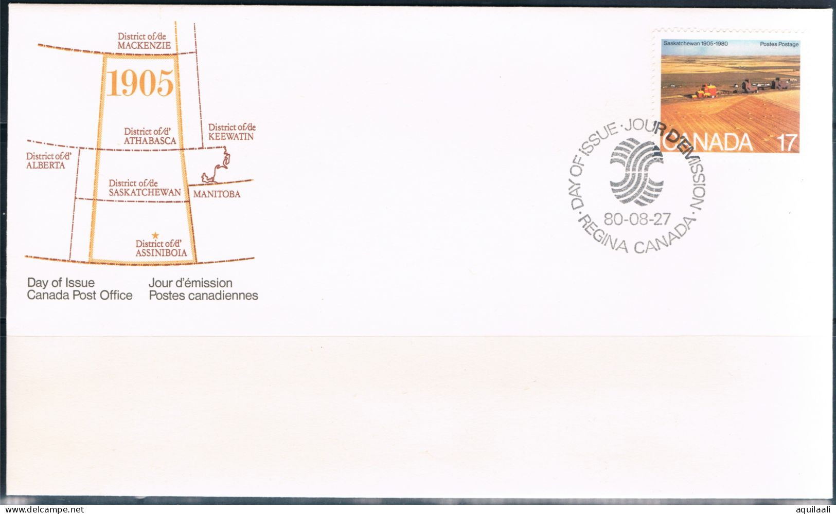 CANADA 1980 - "75th Anniv. Province Of Alberta E Saskatchewan" 2 Buste Con Annullo Fdc - 1981-1990