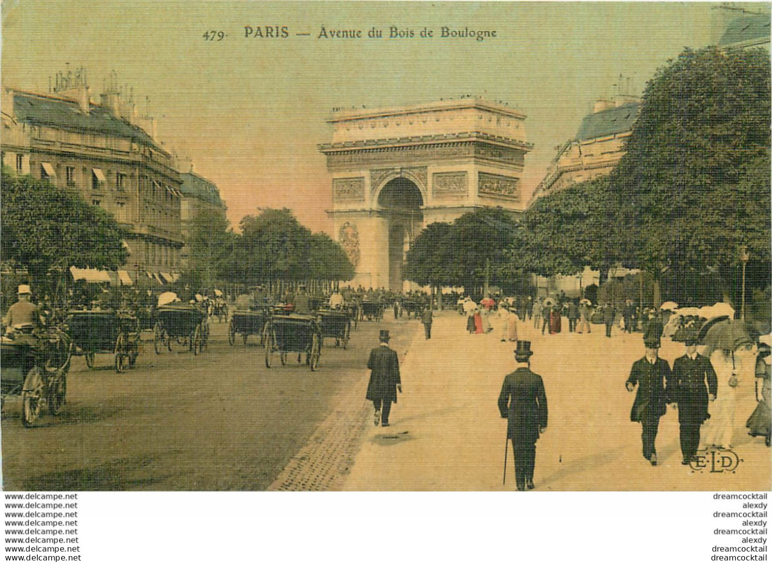 Lot De 5 Cartes Postales Sur PARIS - Non Classés