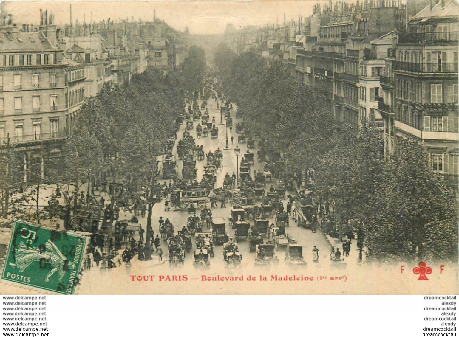 Lot De 5 Cartes Postales Sur PARIS - Non Classés