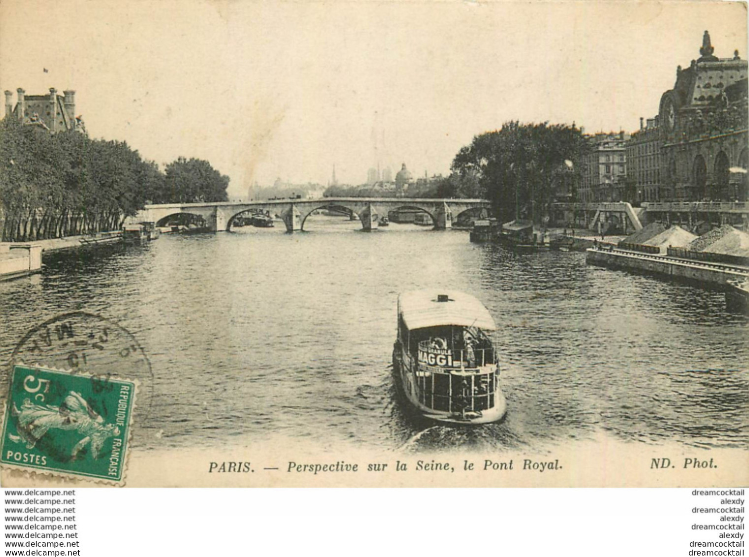 Lot De 5 Cartes Postales Sur PARIS - Ohne Zuordnung