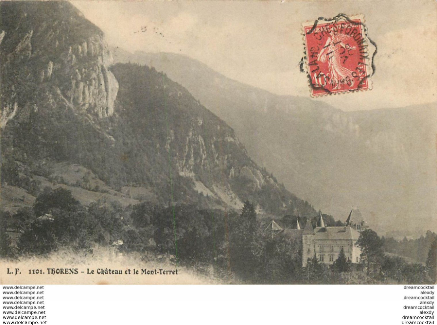 74 THORENS. Château Et Mont-Terret 1909 - Thorens-Glières