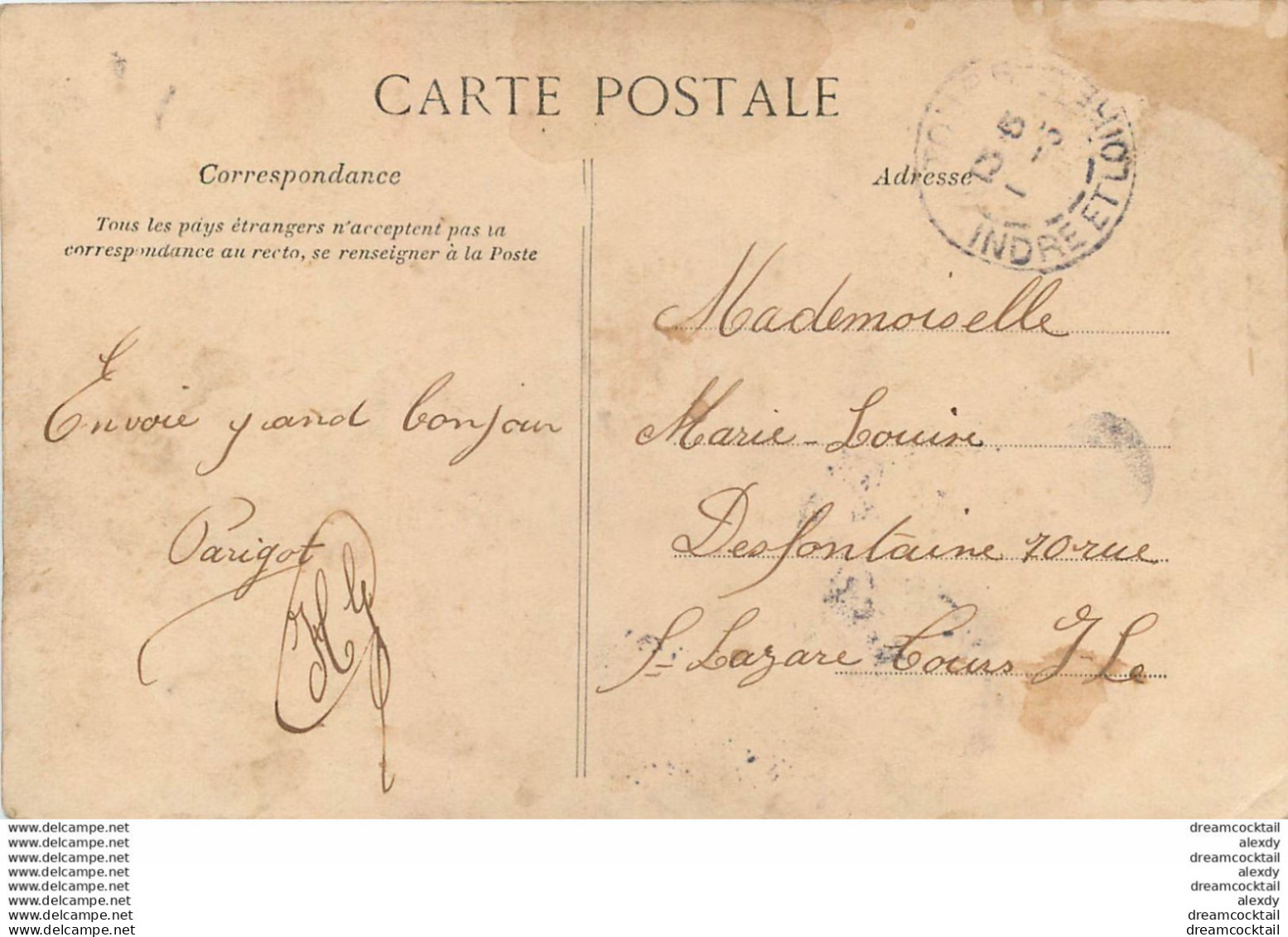 Lot De 5 Cartes Postales Sur PARIS - Ohne Zuordnung