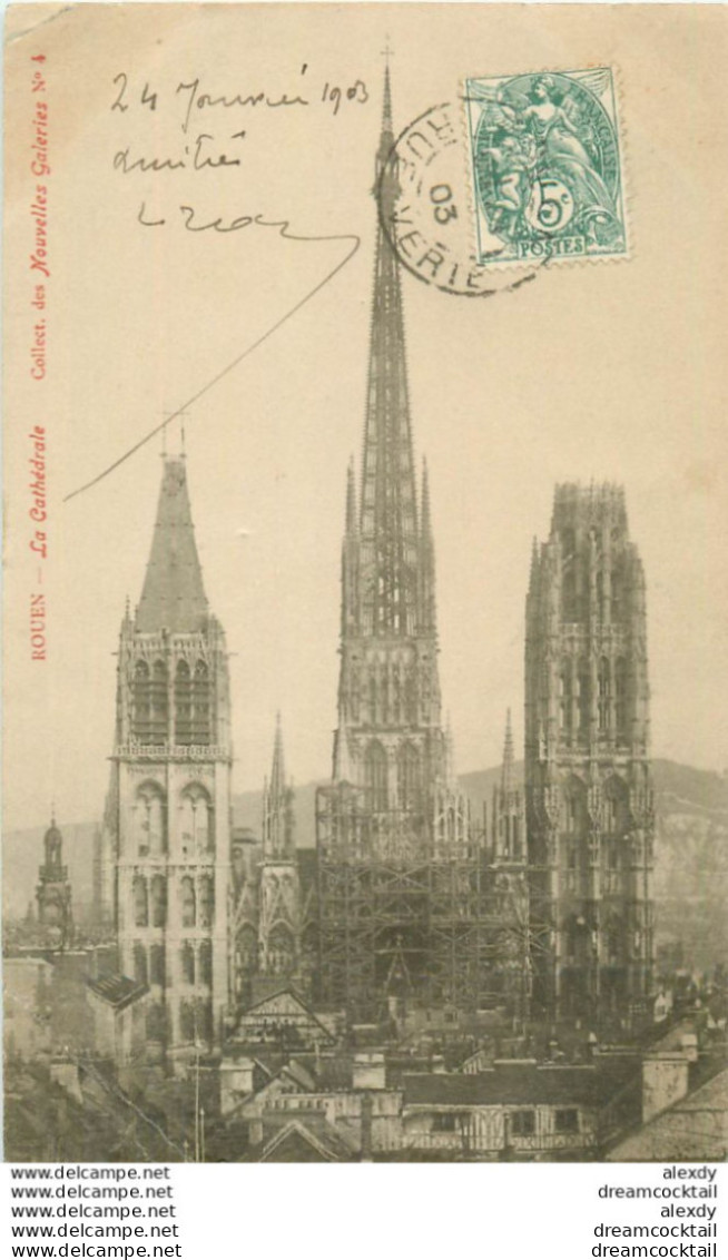 (GA.S) 5 Cpa EGLISE. Rouen, Mézières, Mantes, Moulins & Hérouville - Kirchen U. Kathedralen