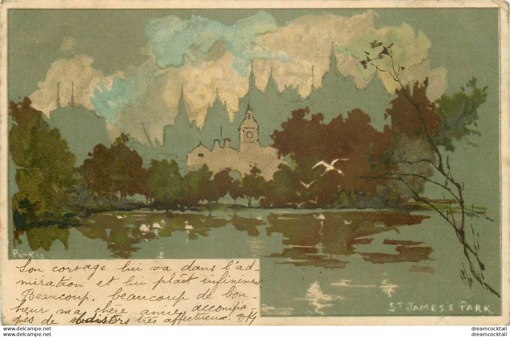 (DREY.S) LONDON. Saint James Park 1907 D'après Une Peinture... - Hyde Park