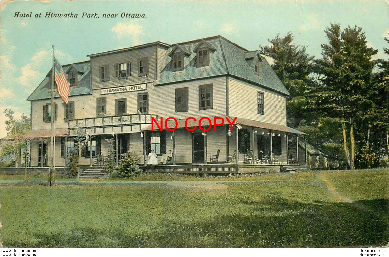 (DREY.S) OTTAWA. Hotel At Hiawatha Park 1911 (carte Brillante Satinée) - Ottawa