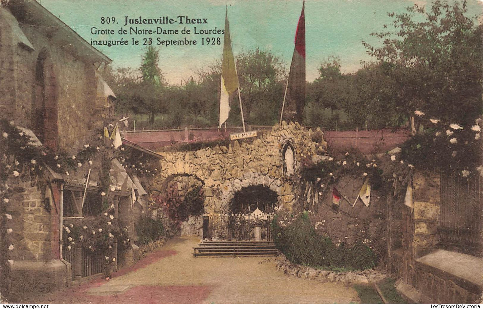 BELGIQUE - Juslenville Theux - Grotte De Notre-Dame De Lourdes Inaugurée En 1928 - Carte Postale Ancienne - Theux