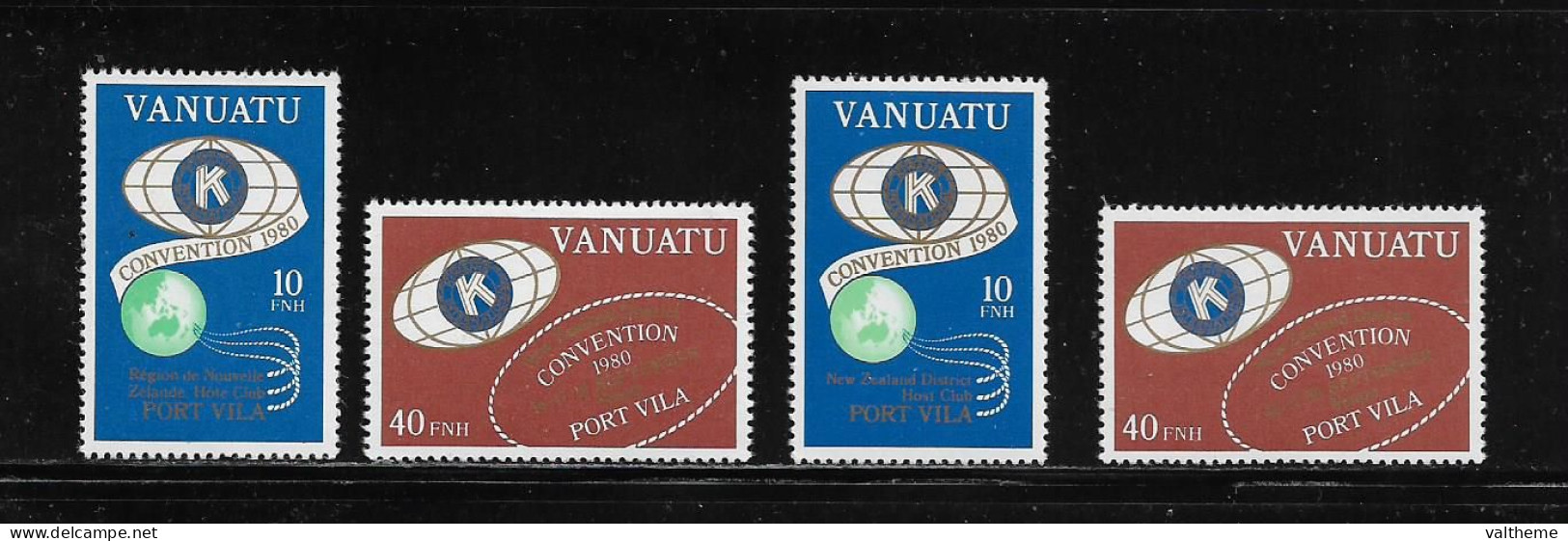 VANUATU  ( DIV - 283 )   1980   N° YVERT ET TELLIER  N°  613/616   N** - Vanuatu (1980-...)