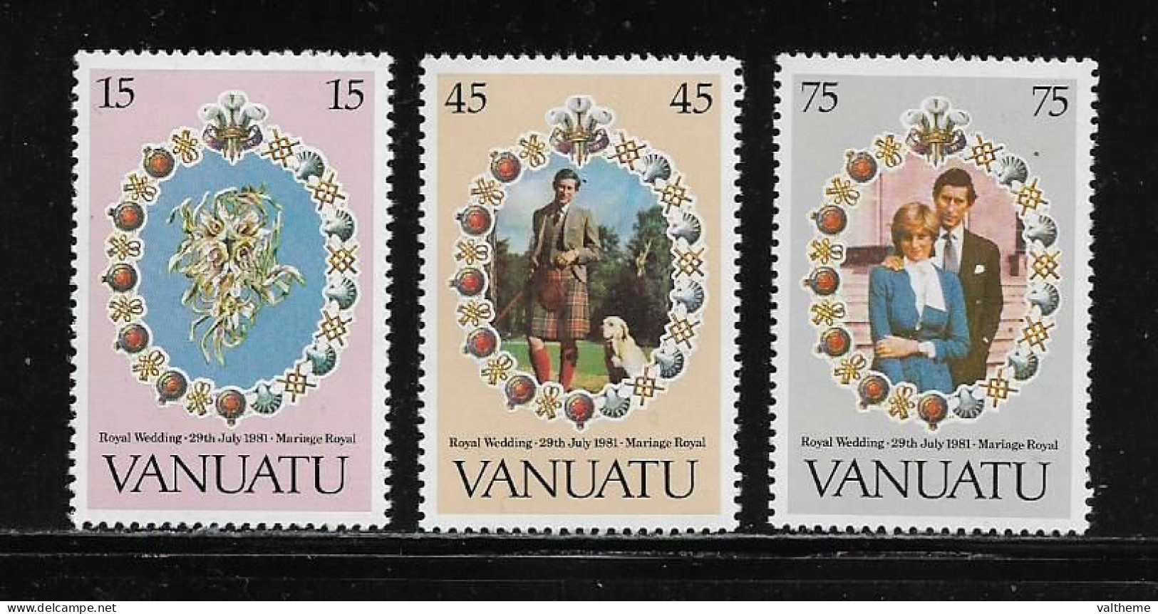 VANUATU  ( DIV - 287 )   1981   N° YVERT ET TELLIER  N°  628/630   N** - Vanuatu (1980-...)