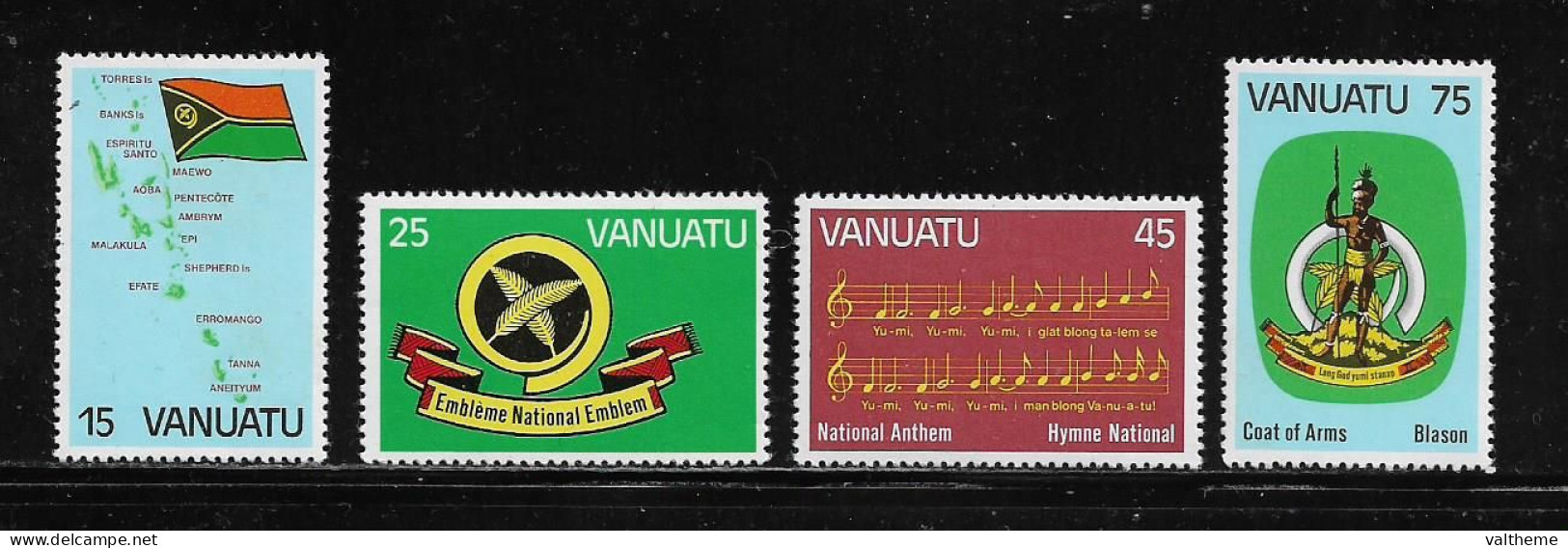VANUATU  ( DIV - 288 )   1981   N° YVERT ET TELLIER  N°  631/634   N** - Vanuatu (1980-...)