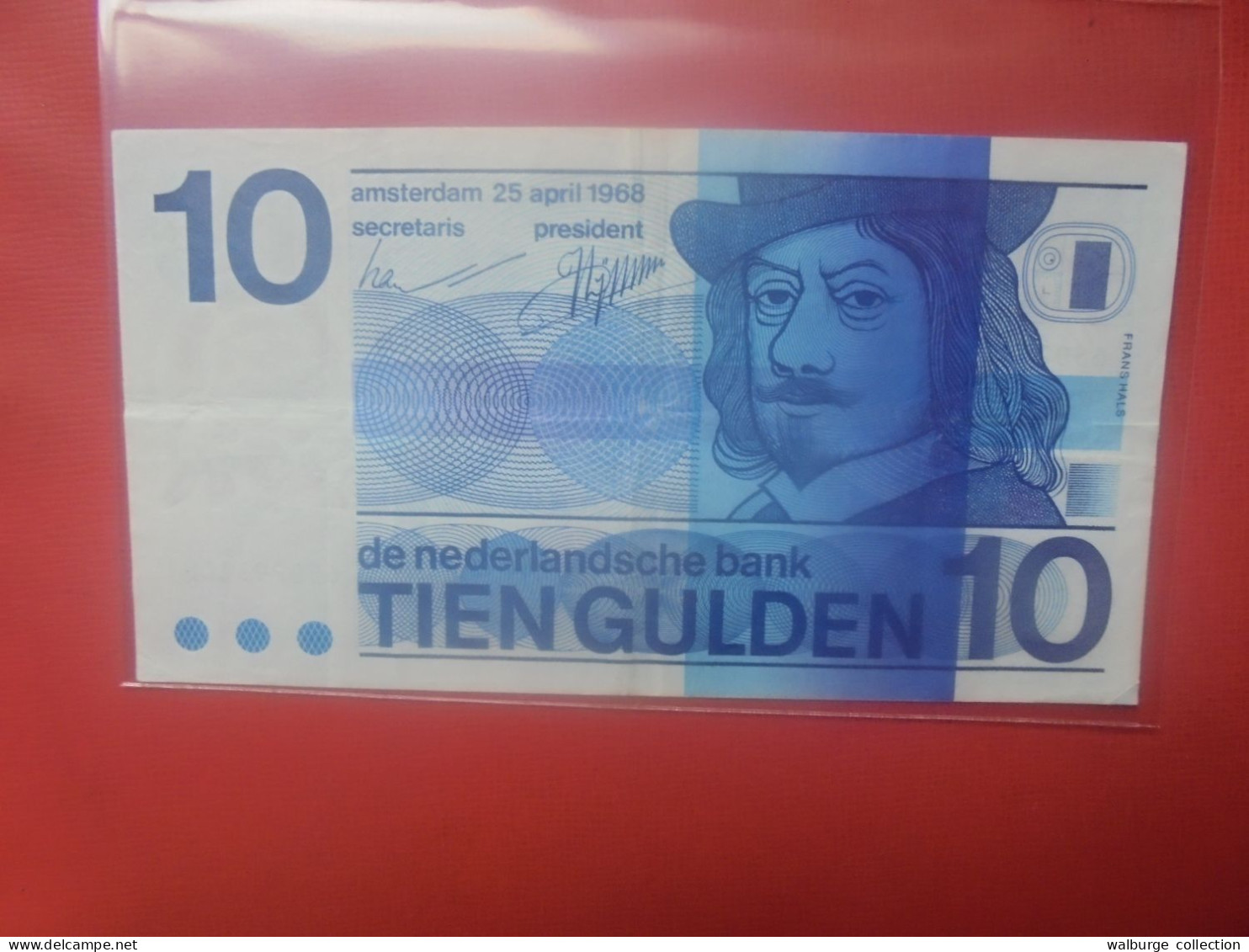 PAYS-BAS 10 GULDEN 1968 Circuler (B.31) - 10 Florín Holandés (gulden)