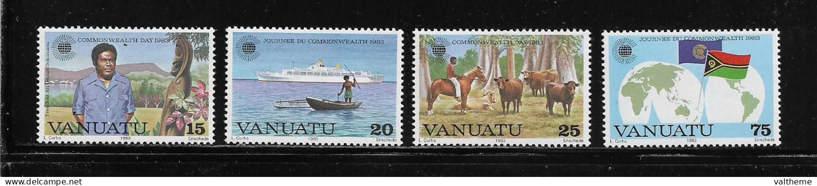 VANUATU  ( DIV - 295 )   1983   N° YVERT ET TELLIER  N°  672/675     N** - Vanuatu (1980-...)