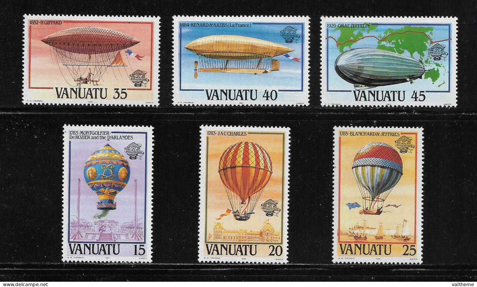 VANUATU  ( DIV - 296 )   1983   N° YVERT ET TELLIER  N°  676/681     N** - Vanuatu (1980-...)