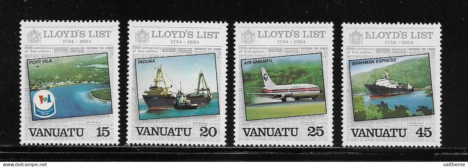 VANUATU  ( DIV - 299 )   1984   N° YVERT ET TELLIER  N°  690/693     N** - Vanuatu (1980-...)