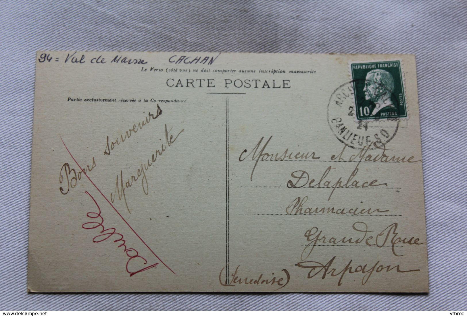 Cpa 1924, Cachan, L'aqueduc, Val De Marne 94 - Cachan