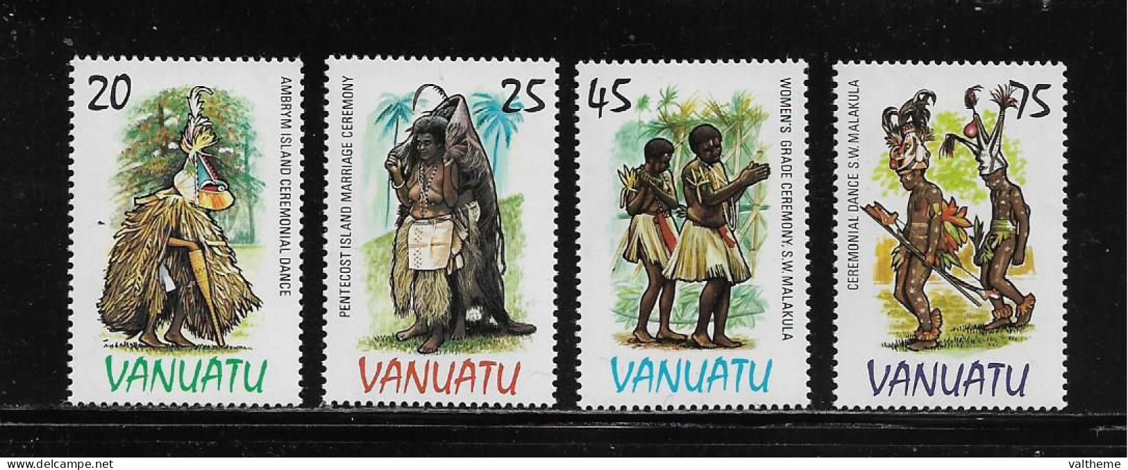 VANUATU  ( DIV - 303 )   1985   N° YVERT ET TELLIER  N°  705/708     N** - Vanuatu (1980-...)