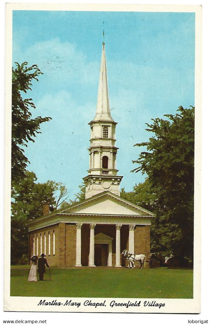 NARTHA-MARY CHAPEL.- GREENFIELD VILLAGE, DEARBORN - MICHIGAN.-  ( USA ) - Dearborn