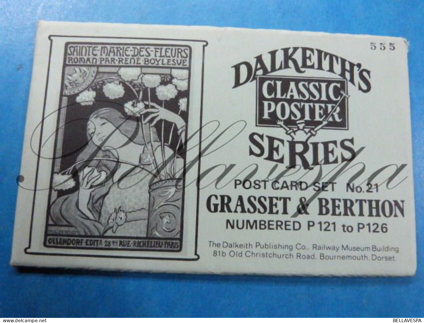 Dalkeith's E. Grasset  P.Berthon Lot X 6 Pieces  EDIT N° 555 Jugendstil Art Nouveau Style Eara Mucha/  1985 - Advertising