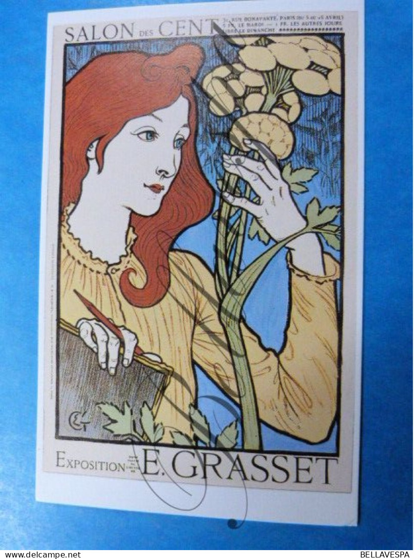 Dalkeith's E. Grasset  P.Berthon lot x 6 pieces  EDIT N° 555 Jugendstil Art Nouveau Style eara Mucha/  1985