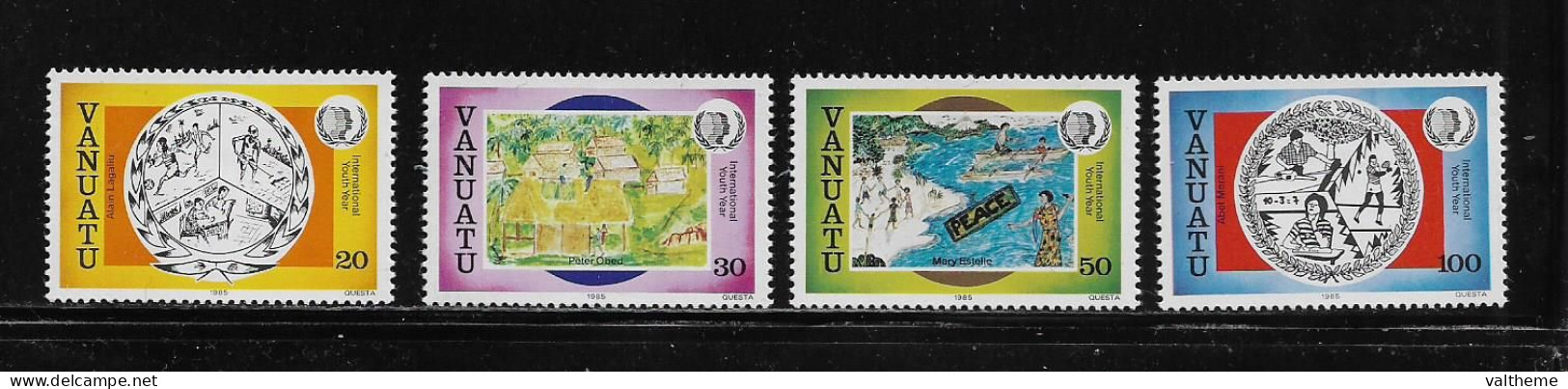 VANUATU  ( DIV - 308 )   1985   N° YVERT ET TELLIER  N°  722/725     N** - Vanuatu (1980-...)