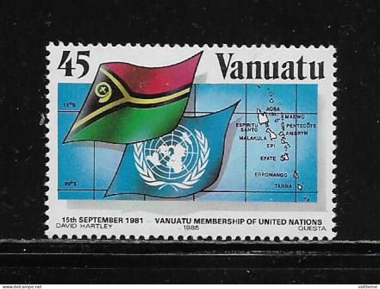 VANUATU  ( DIV - 309 )   1985   N° YVERT ET TELLIER  N°  726     N** - Vanuatu (1980-...)