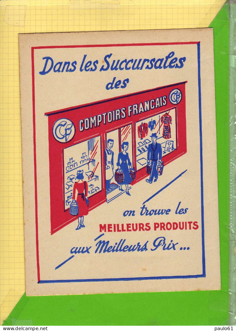 PROTEGE CAHIER    :  COMPTOIRS FRANCAIS - Book Covers