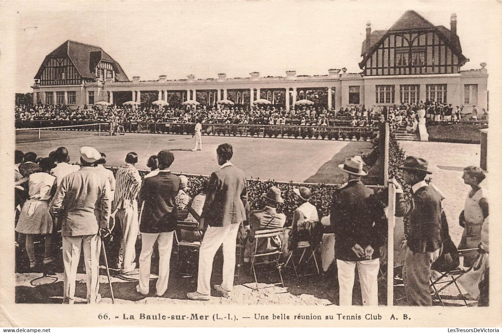 FRANCE - La Baule Sur Mer - Une Belle Réunion Au Tennis Club - A.B. - Animé - Carte Postale Ancienne - La Baule-Escoublac