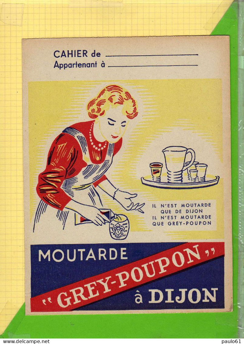 Protege Cahier : Moutarde GREY POUPON A Dijon - Protège-cahiers