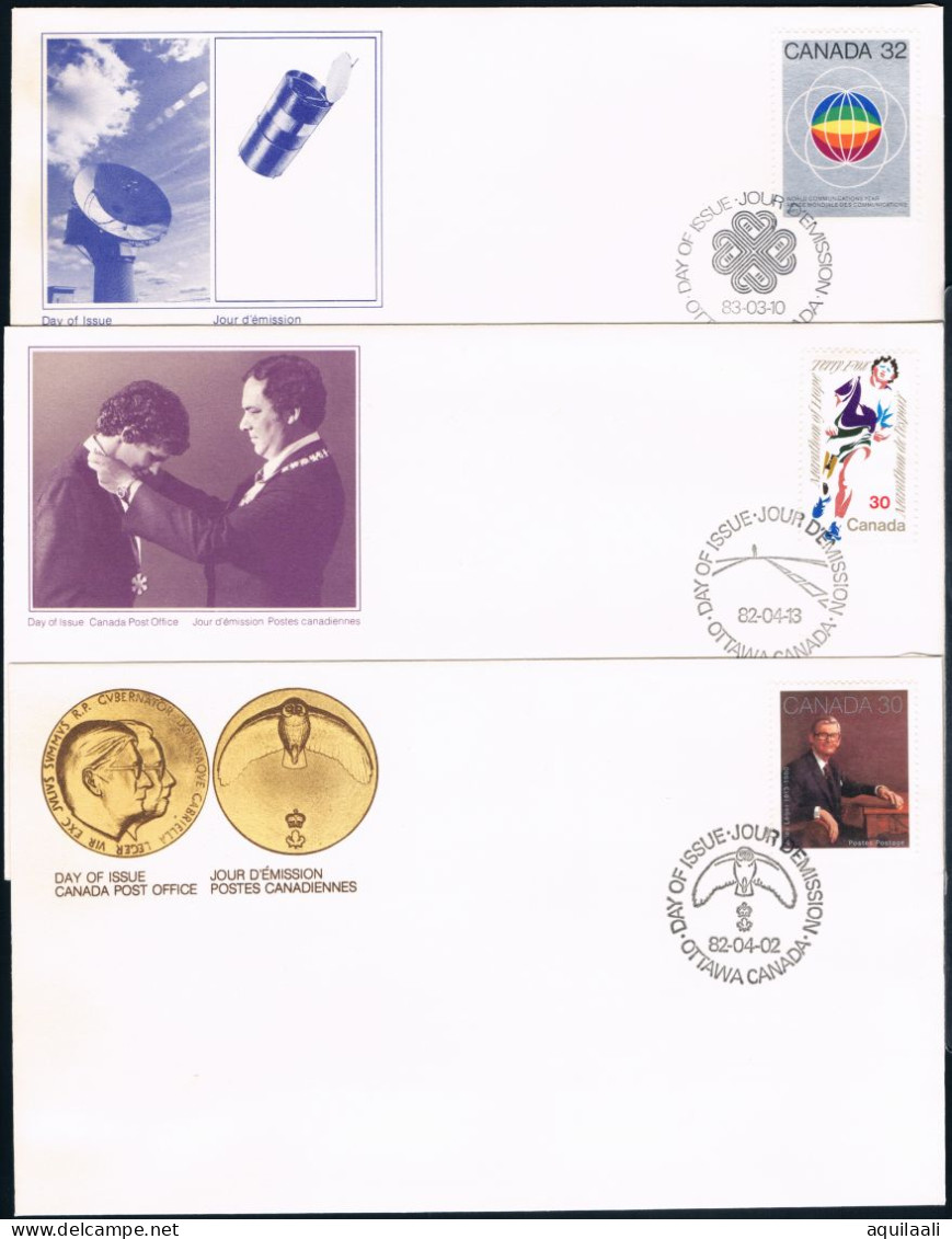 CANADA 1980/1983 - Selezione Di 11 Fdc - 1981-1990