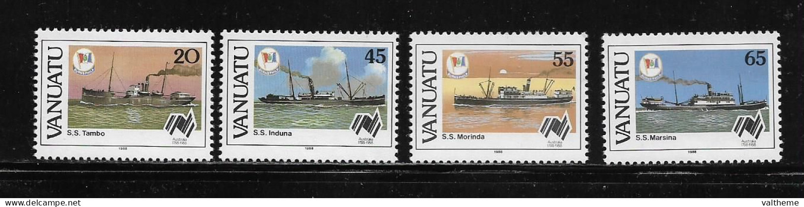 VANUATU  ( DIV - 322 )   1988   N° YVERT ET TELLIER  N°  801/804     N** - Vanuatu (1980-...)