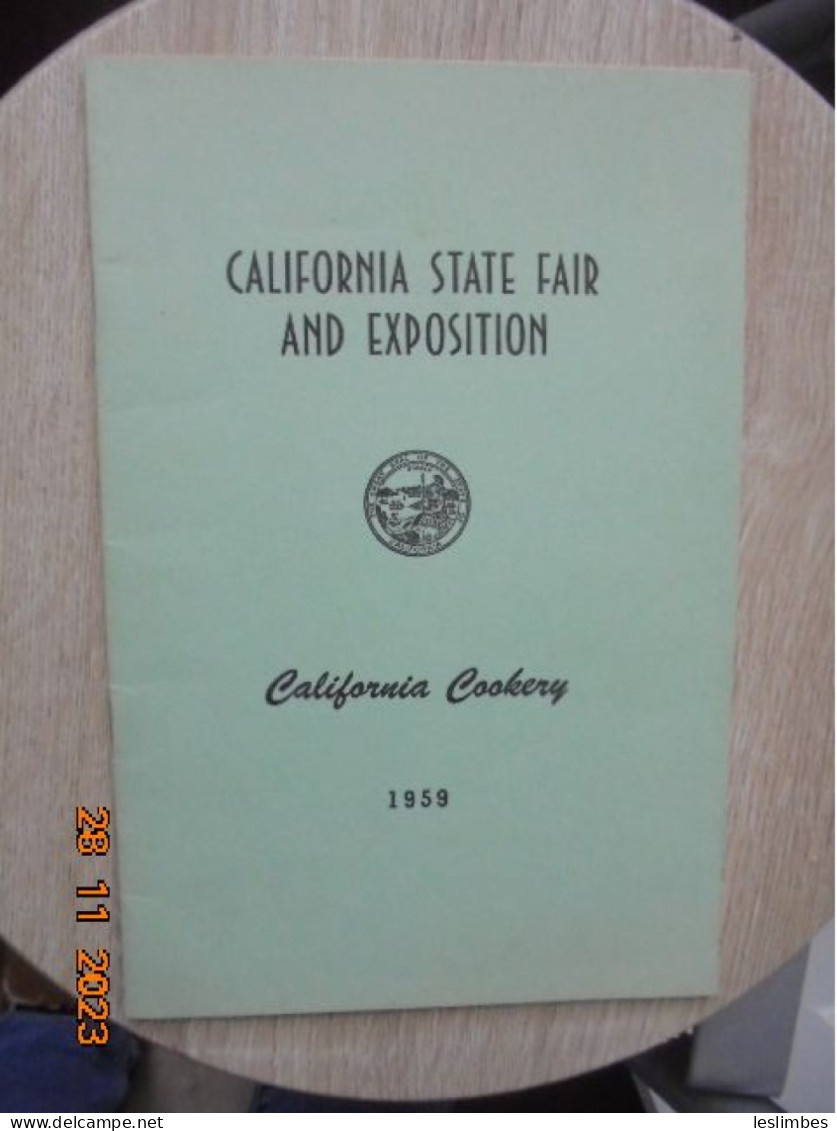 California State Fair And Exposition: California Cookery, 1959 - Américaine