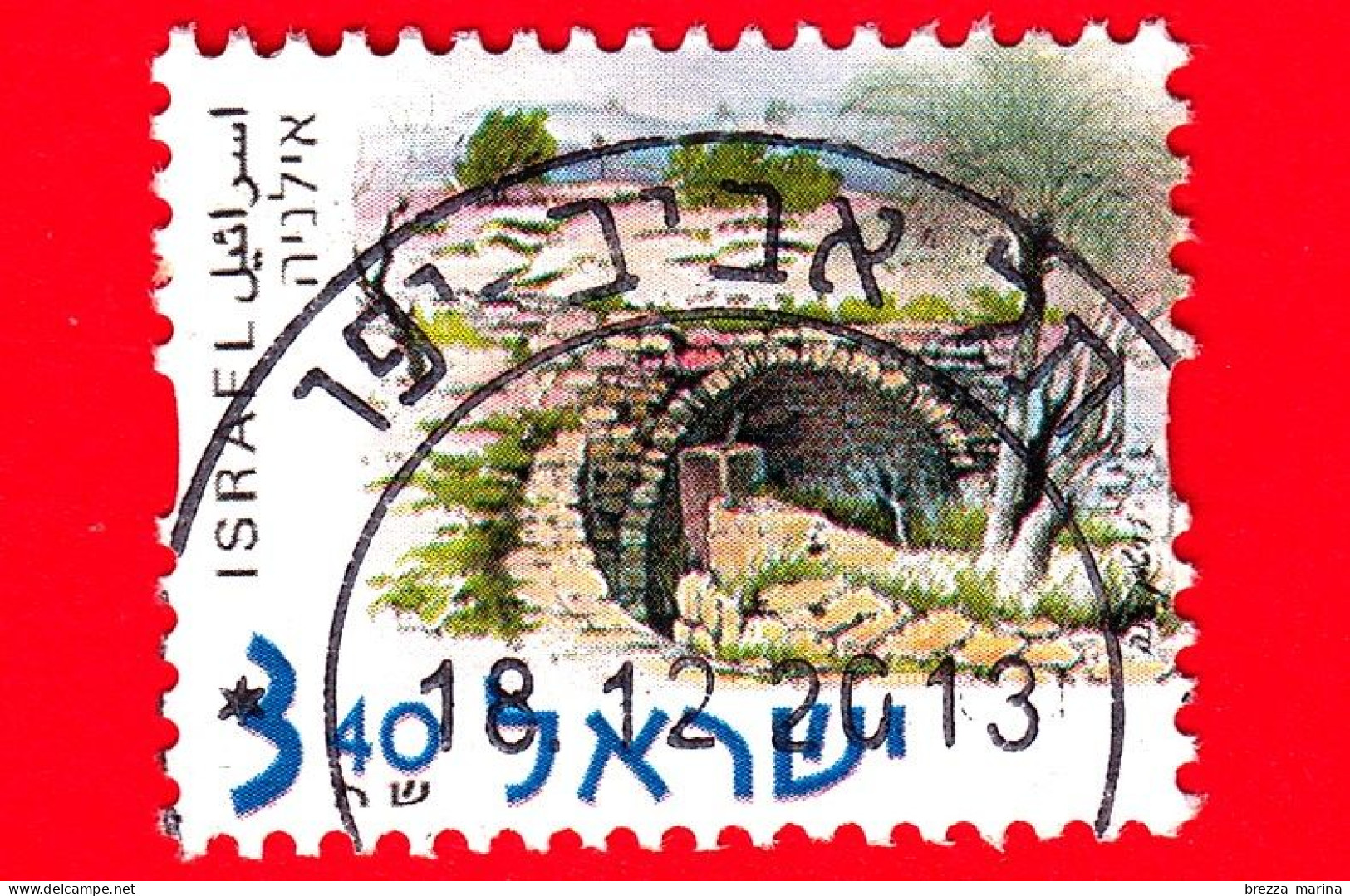 ISRAELE -  Usato - 2001 - Architettura | Edifici | Siti Storici - Ilaniyya - 3.40 - Used Stamps (without Tabs)