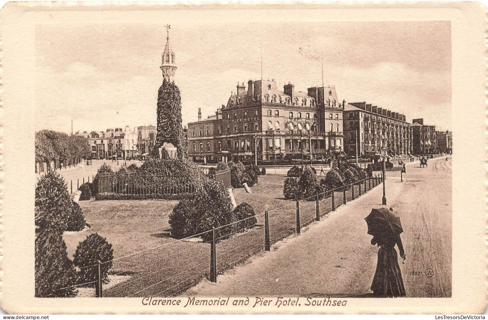 ROYAUME UNI - Southsea - Clarence Memorial And Pier Hotel - Carte Postale Ancienne - Southsea