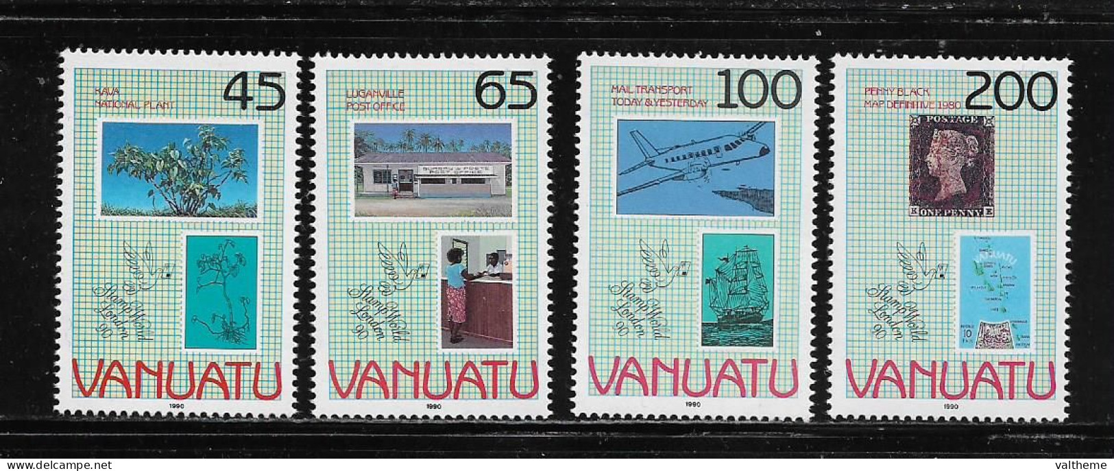 VANUATU  ( DIV - 331 )   1990   N° YVERT ET TELLIER  N°  842/845     N** - Vanuatu (1980-...)