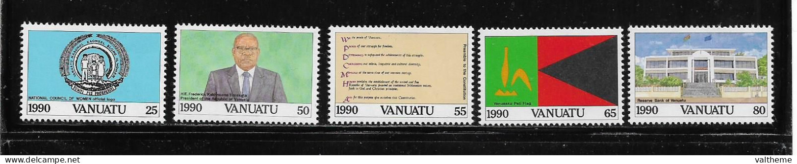 VANUATU  ( DIV - 332 )   1990   N° YVERT ET TELLIER  N°  846/850     N** - Vanuatu (1980-...)