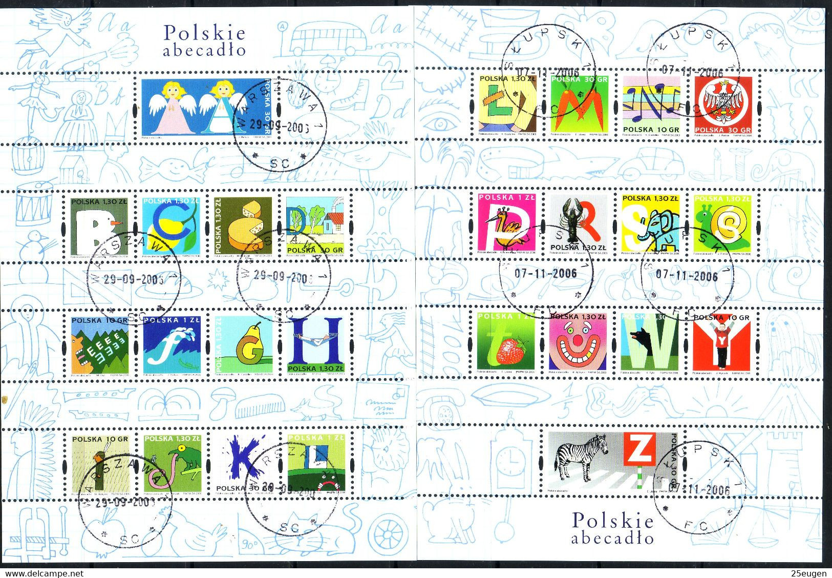 POLAND 2006 MICHEL NO 4257 - 4282  USED - Gebraucht