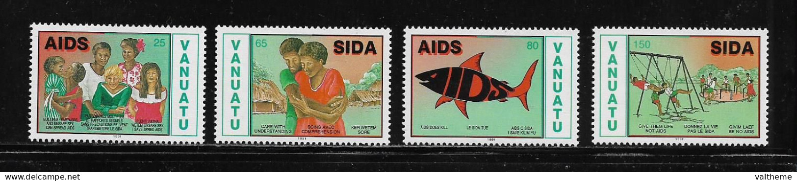 VANUATU  ( DIV - 338 )   1991   N° YVERT ET TELLIER  N°  870/873     N** - Vanuatu (1980-...)