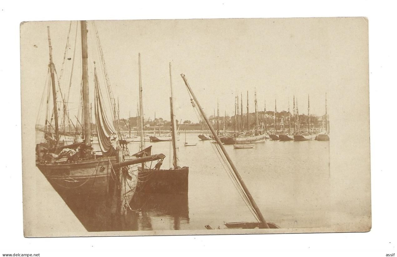 Morbihan Carte Photo ( Anse Marine - Nombreux Thoniers ) Rivière D'Etel Ou Lorient  ? - Etel