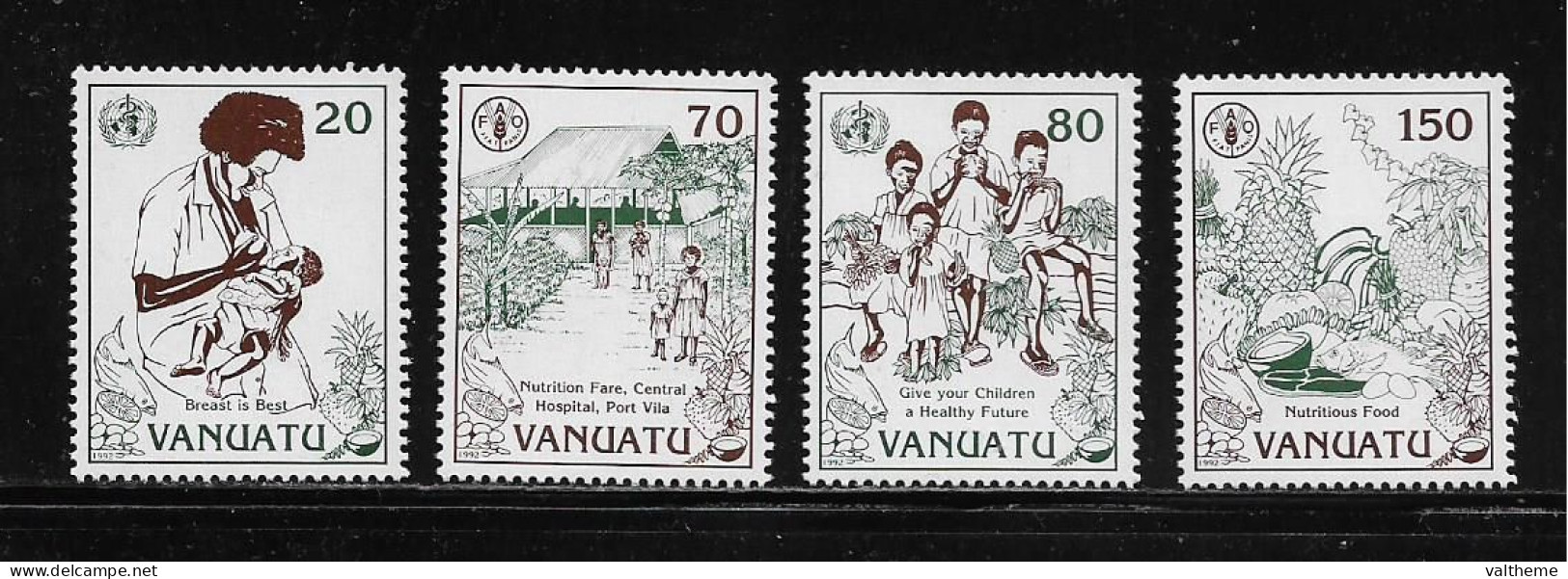 VANUATU  ( DIV - 342 )   1992   N° YVERT ET TELLIER  N°  895/898     N** - Vanuatu (1980-...)