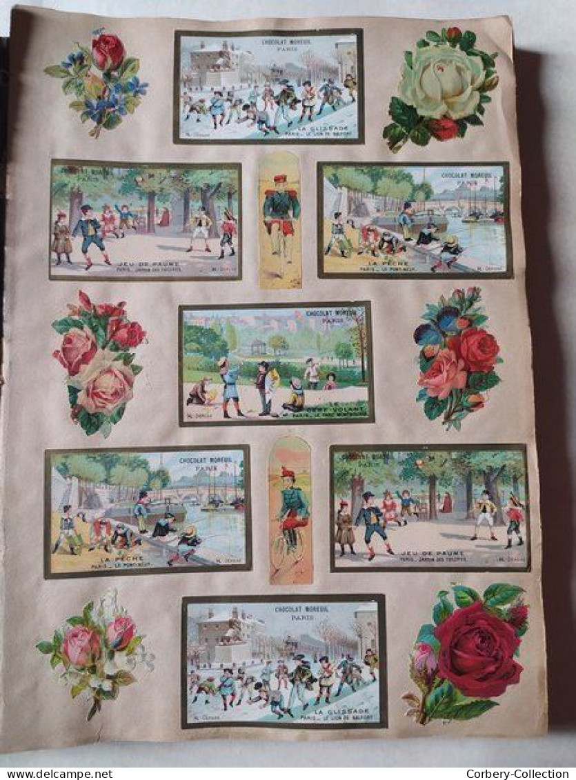 Ancien Album Plus de 800 Images Chromos Publicitaire Découpis Chromolithographies XIXème