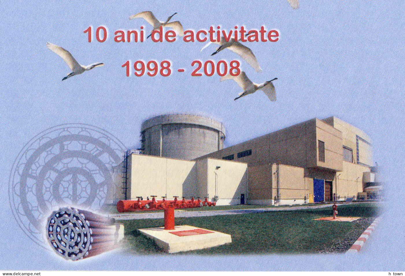 131  Réacteur Nucléaire, Energie: PAP, 2008 - Nuclear Reactor, Fel Bundle: Stationery Cover. Atom, Energy, Wading Birds - Atomenergie