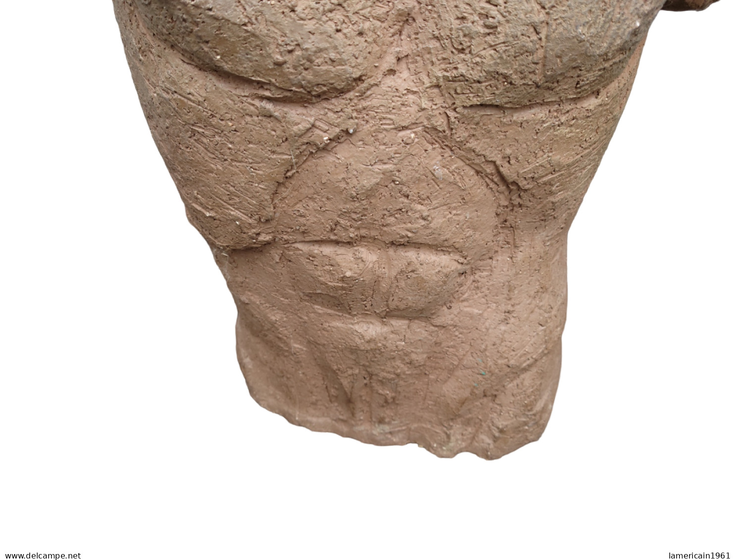 Buste d'homme a l'antique en terre cuite XX siècle