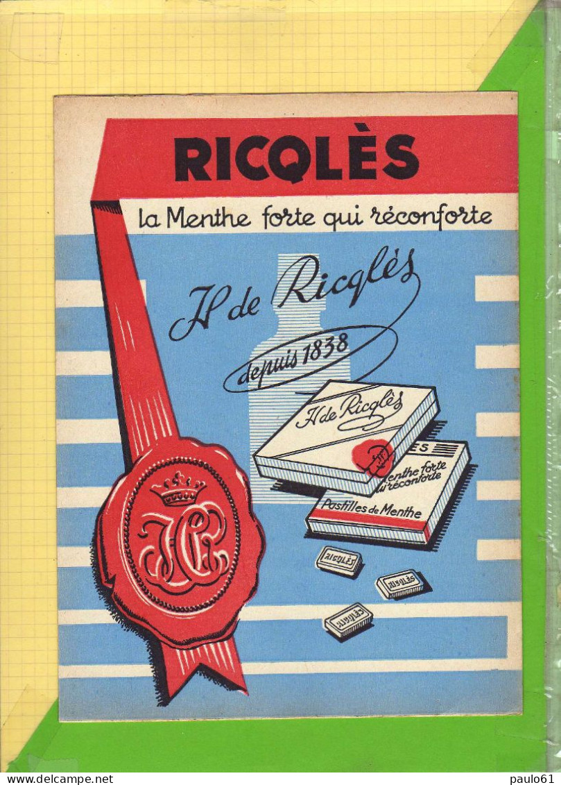 PROTEGE CAHIER  : Ricqles Menthe Qui Reconforte - Coberturas De Libros